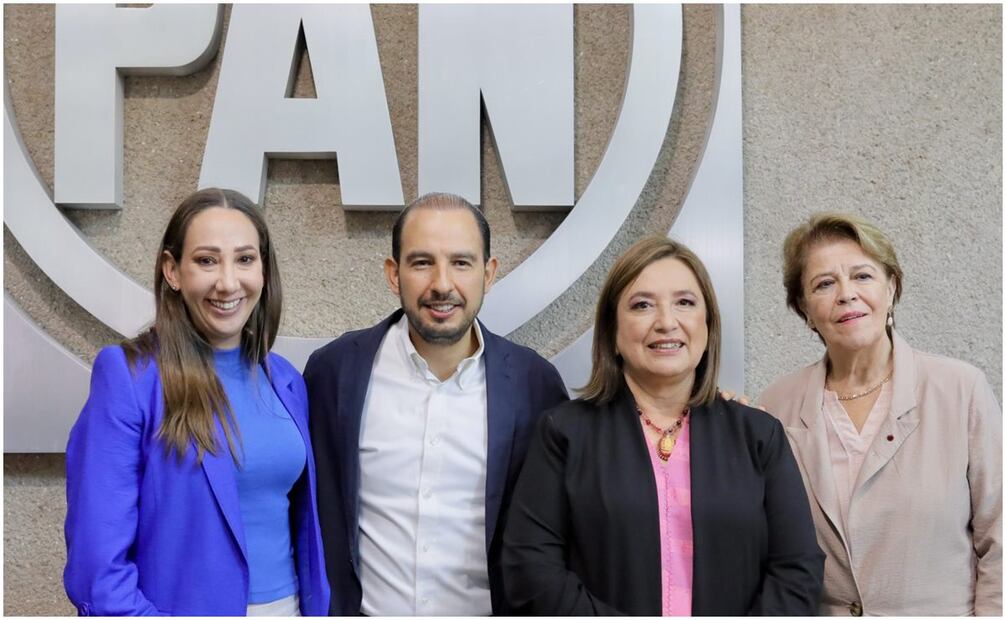 Xóchitl Gálvez se reúne con Marko Cortés. Foto: Tomada de X.