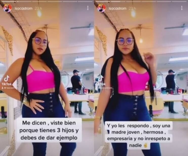 Así respondió a las críticas Isabel Castro, madre discriminada por su forma de vestir 