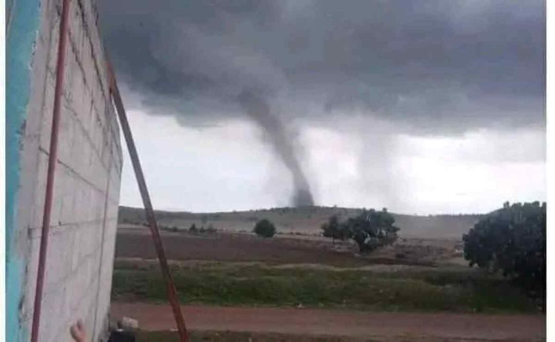 Tornado afecta viviendas en Almoloya, Hidalgo. Foto: Especial