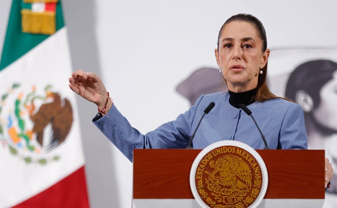 Claudia Sheinbaum Pardo en su conferencia matutina del 22 de septiembre de 2025. Foto: Diego Simón / EL UNIVERSAL