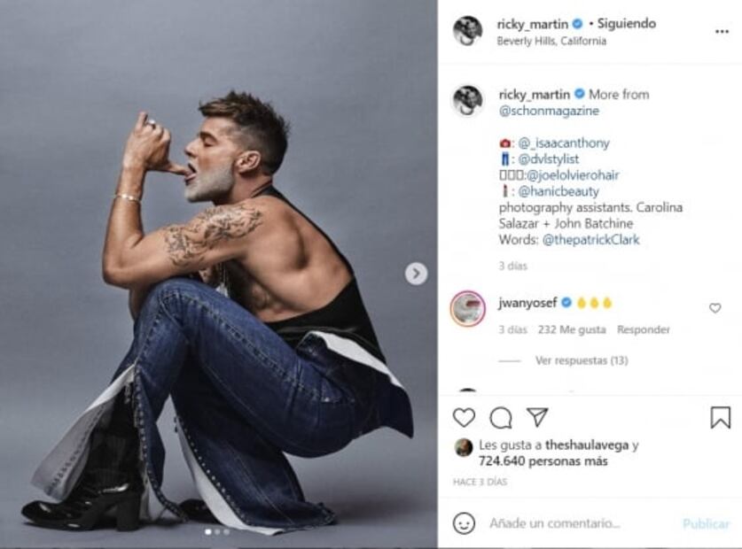 Ricky Martin divide opiniones con su barba