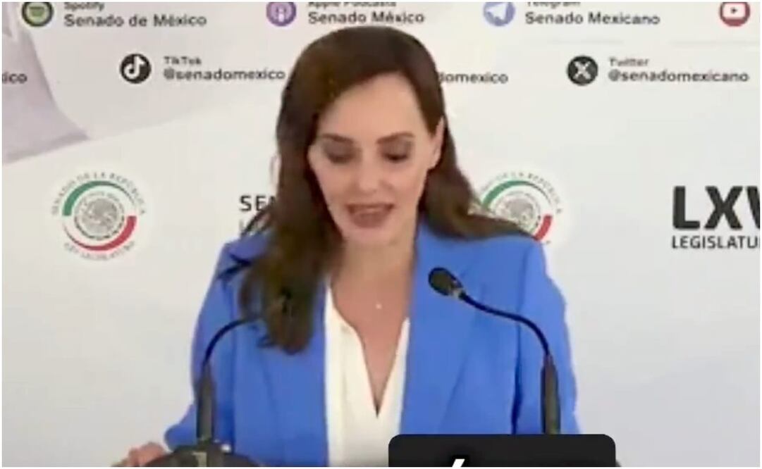 La senadora del PAN calificó al presidente López Obrador como el “bully de Latinoamérica. Foto: Captura de pantalla