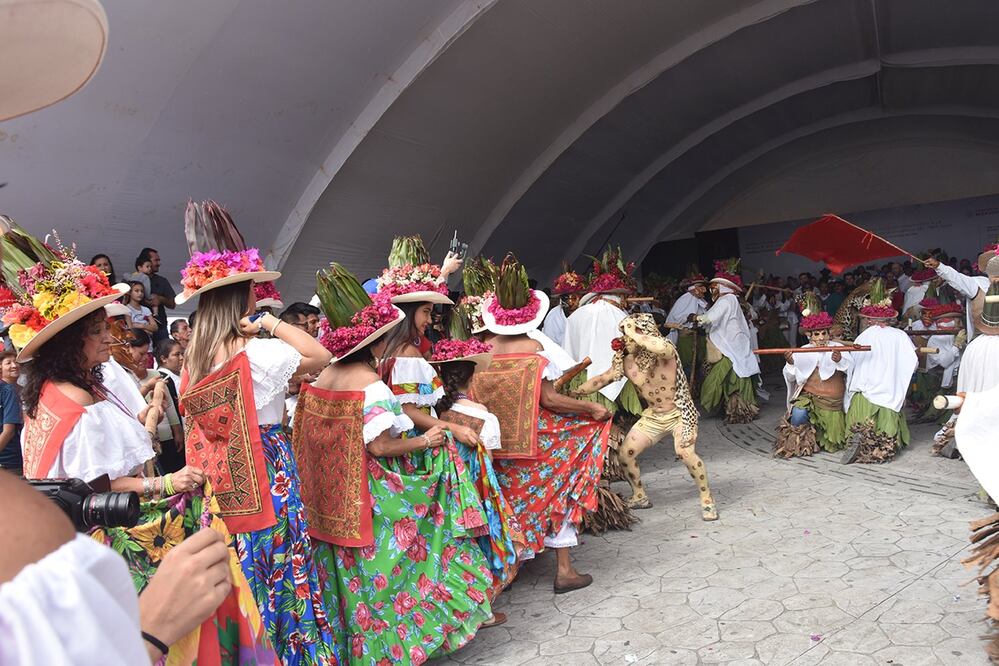 La ceremonia de anuencia se acompañó con una representación de la Danza del Pochó (Crédito: J. Carlos Reynoso / El Universal)
