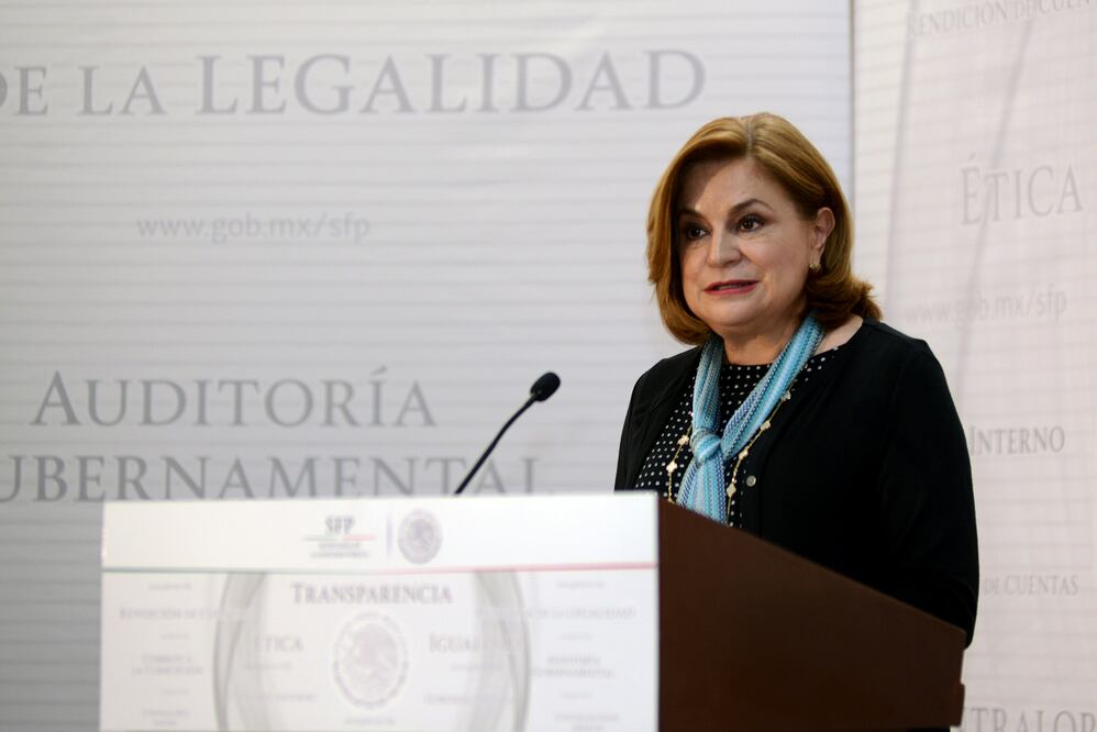 La secretaria de la Función Pública, Arely Gómez. Foto: Archivo