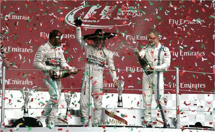 Rosberg gana el GP de México; "Checo", octavo
