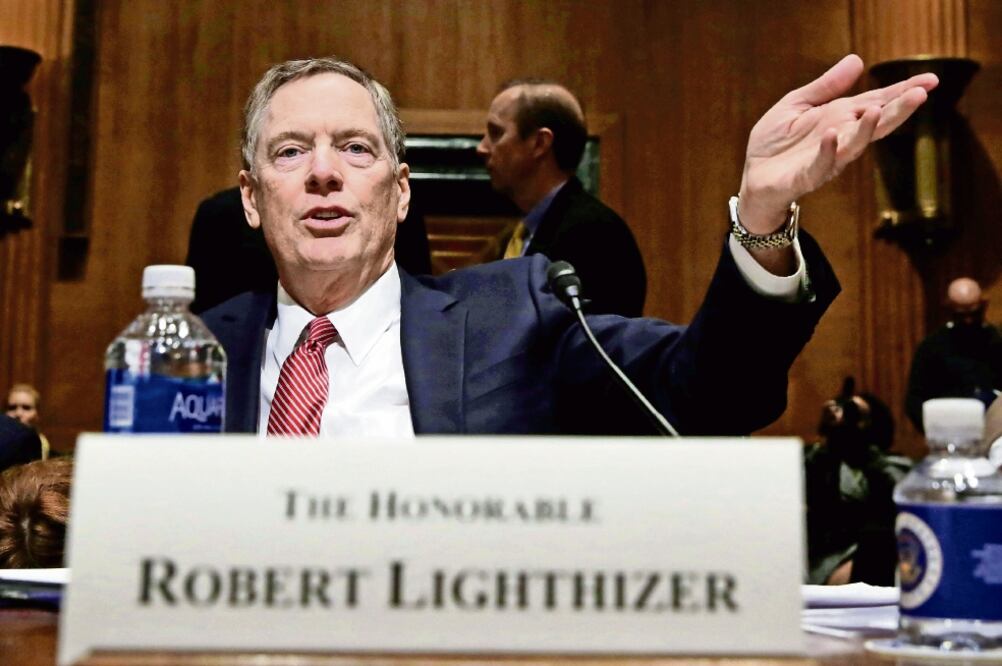 El representante comercial de Estados Unidos, Robert Lighthizer, busca que EU consiga un buen acuerdo para sus intereses en todos los sectores (ARCHIVO EL UNIVERSAL)