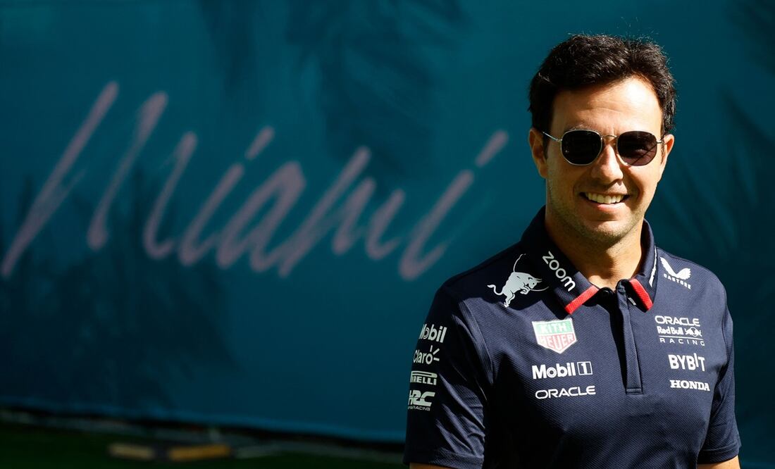 Checo Pérez en el GP de Miami FOTO: AFP