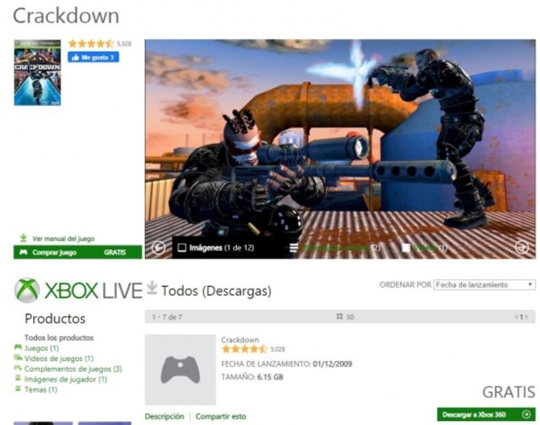 Xbox ofrece juegos gratis