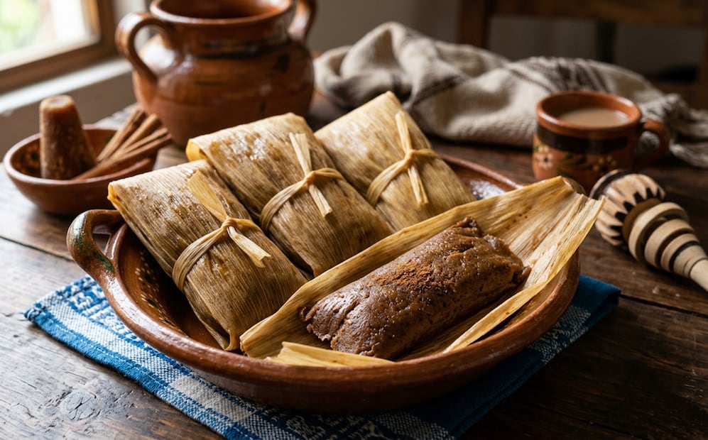 El almíbar de piloncillo les da un sabor dulce y tierroso. Fotos creadas con IA