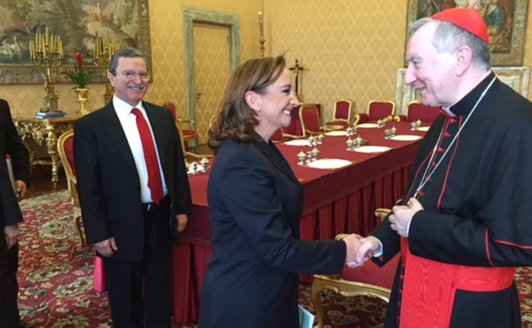 La secretaria de Relaciones Exteriores, Claudia Ruiz Massieu, realizó una visita de trabajo a la Ciudad del Vaticano. Foto: Especial