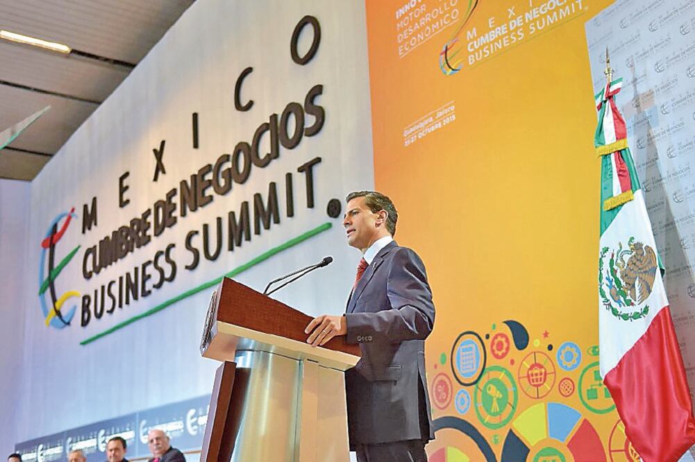 El presidente Enrique Peña Nieto durante su participación en la cumbre (ESPECIAL)