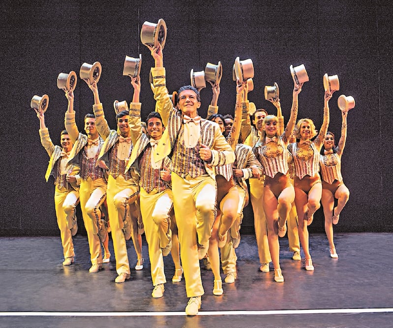 El histrión español estaba al frente de A chorus line, musical que antes de la cuarentena vendió 55 mil entradas en una semana. Foto: TEATRO SOHO