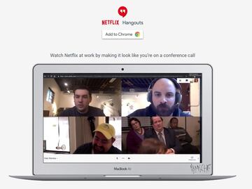 Netflix Hangouts: la extensión para ver Netflix en el trabajo