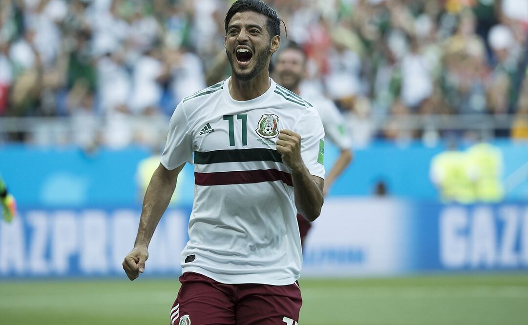Carlos Vela festejando un gol en la Copa del Mundo 2018 / Foto: Imago7