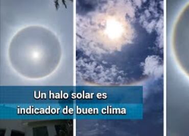 Halo solar no tiene alguna relación con los sismos