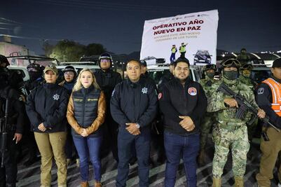 Dos mil policías participan en operativo "Año Nuevo en Paz” en Ecatepec; garantizarán que familias disfruten fiestas de manera segura