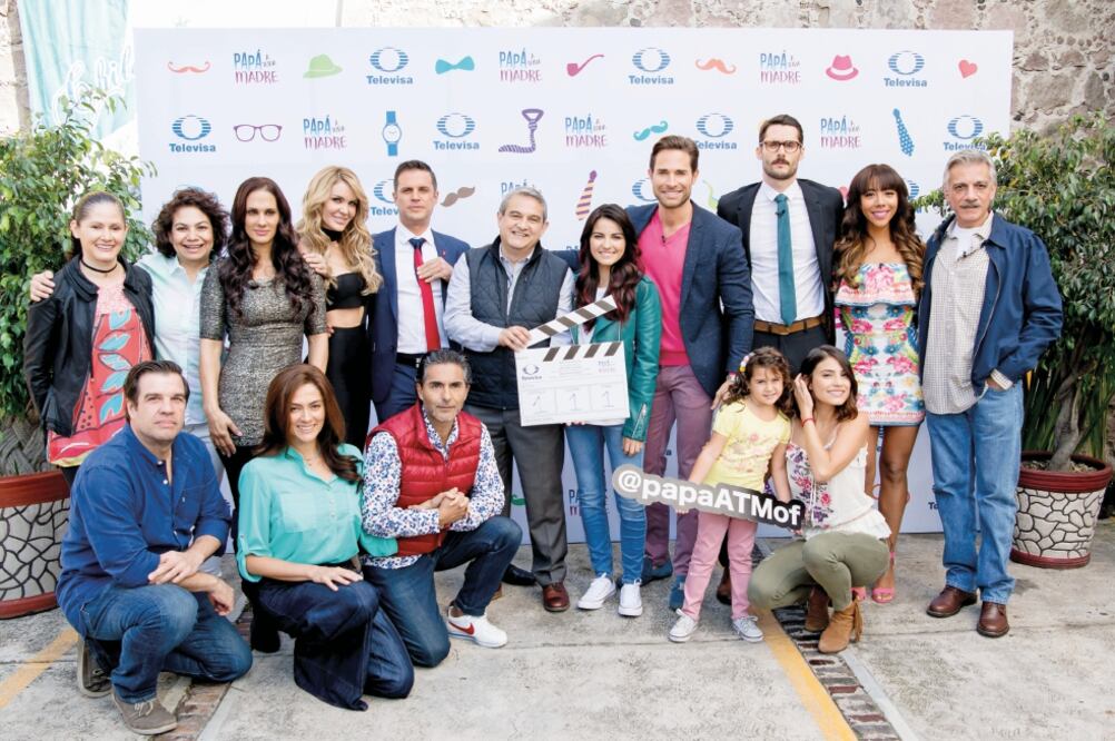 El elenco de la teleserie arrancó grabaciones en un restaurante de Tlalpan (FOTO: CORTESÍA)