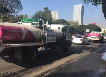Cuauhtémoc alista pipas para atender desabasto de agua