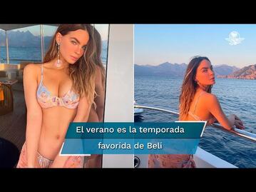 Belinda luce bikini en tonos pastel y causa furor en Instagram