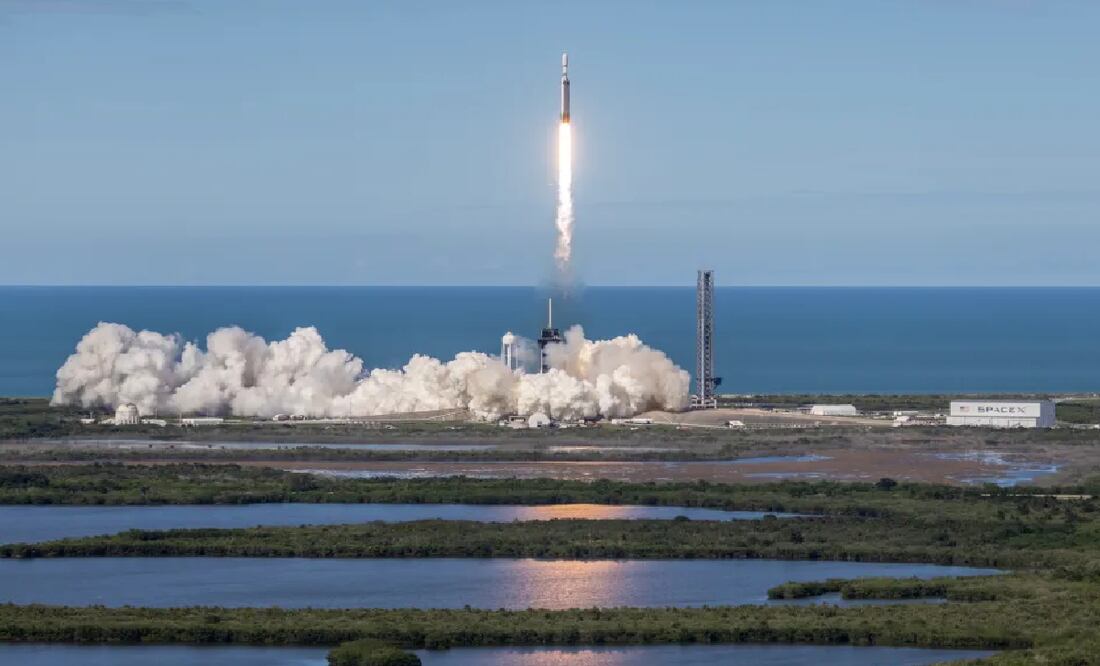 El lanzamiento tuvo lugar en la Estación de la Fuerza Espacial de Cabo Cañaveral, Florida. Foto: EFE.