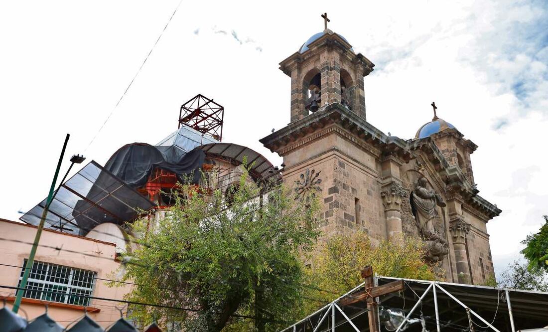 Parroquia de Nuestra Señora de Los Ángeles. Foto: Berenice Fregoso / EL UNIVERSAL