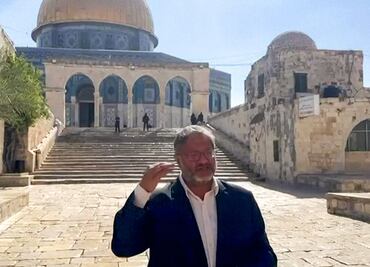 Ministro israelí reza en sitio sagrado en disputa; reportan 27 abatidos por Israel en Gaza