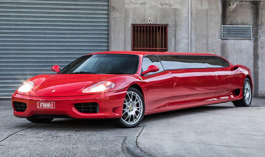 Curiosa limusina Ferrari sale a la venta en Australia