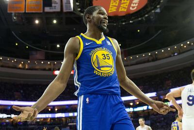 Kevin Durant es baja de los Warriors