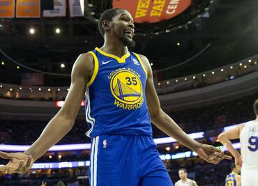 Kevin Durant es baja de los Warriors