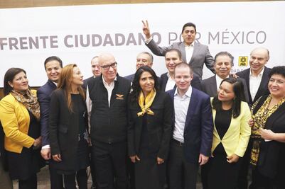 Formalizan frente y van por coalición