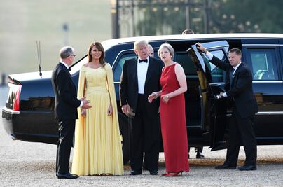 May elogia a "amigo" estadounidense, pese a críticas de Trump a su plan para el Brexit