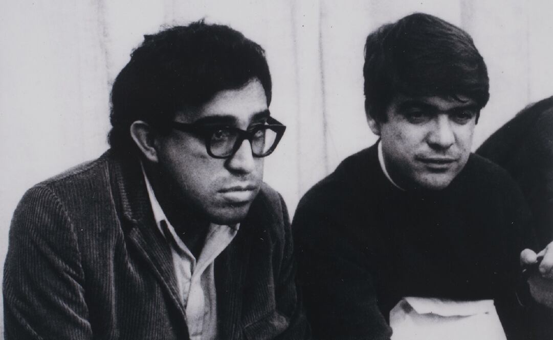 Juan García Ponce y Carlos Monsiváis, hacia 1968. Plata gelatina. Foto: Héctor García (atribución), Colección Mercedes García Oteyza