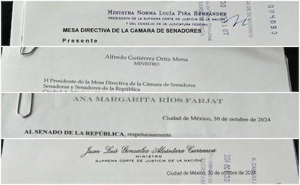 Ocho cartas, ocho formas de renunciar; mira aquí todos los documentos con que los ministros dejaron la SCJN