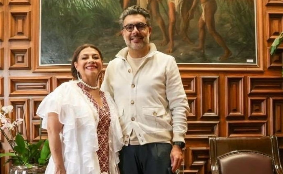 La jefa de Gobierno, Clara Brugada, se reunió con el presidente de la Mesa Directiva del Congreso de la CDMX, Jesús Sesma. Foto: especial