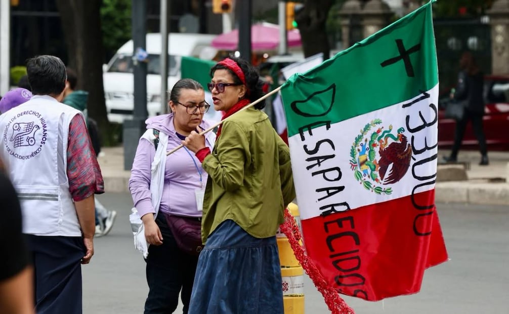 Madres buscadoras en la Glorieta de las Desaparecidas y los Desaparecidos. Foto: Valente Rosas / EL UNIVERSAL