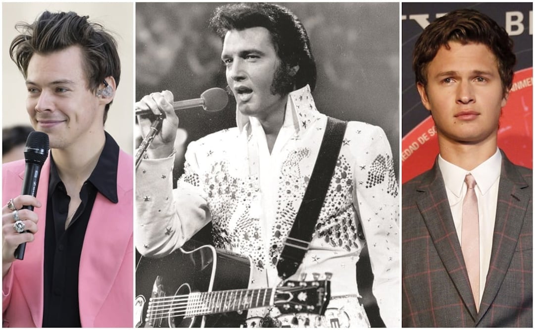 Harry Styles y Ansel Elgort podrían darle vida a Elvis Presley. Fotos: Archivo  