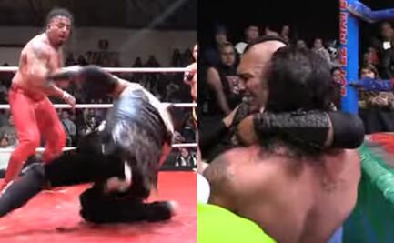 El luchador Hijo del Vikingo sufre espeluznante lesión en el ring y no había camilla