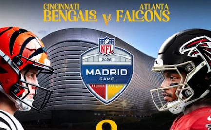 NFL: Los Bengals enfrentarán a los Falcons en el estadio Santiago Bernabéu