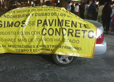 Bloquean avenida de los Insurgentes en alcaldía Benito Juárez por obras de repavimentación sin terminar