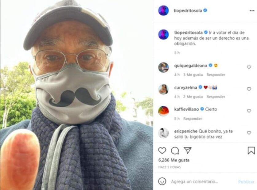 Maribel Guardia usa "#Votar es de chingones" y acude como otros famosos a las casillas