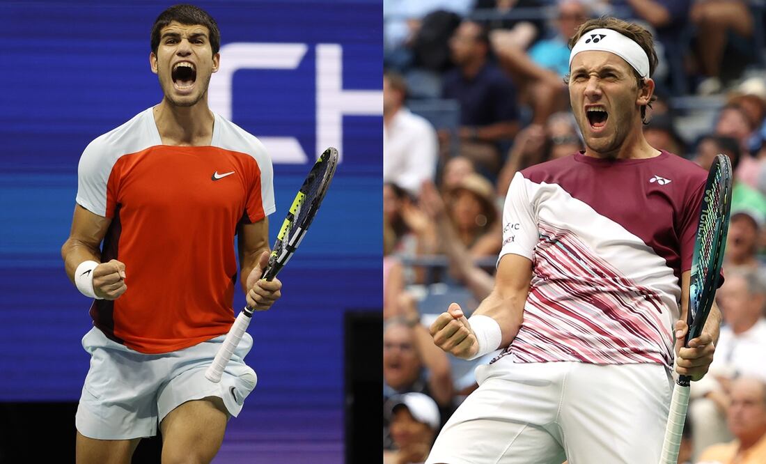 Carlos Alcaraz y Casper Ruud se enfrentarán en el Arthur Ashe Stadium / Foto: Especiales