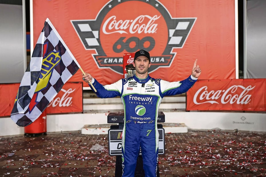 Las emociones invadieron al regio de Spire Motorsports. Foto: David Jensen/ AFP