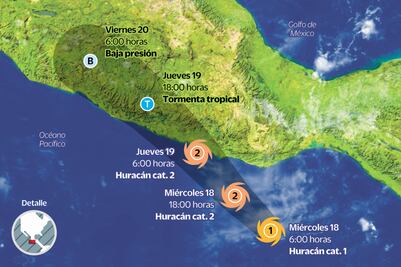 Sheinbaum confirma que "Erick" se convierte en huracán categoría 1; tocará tierra mañana en Oaxaca y Guerrero