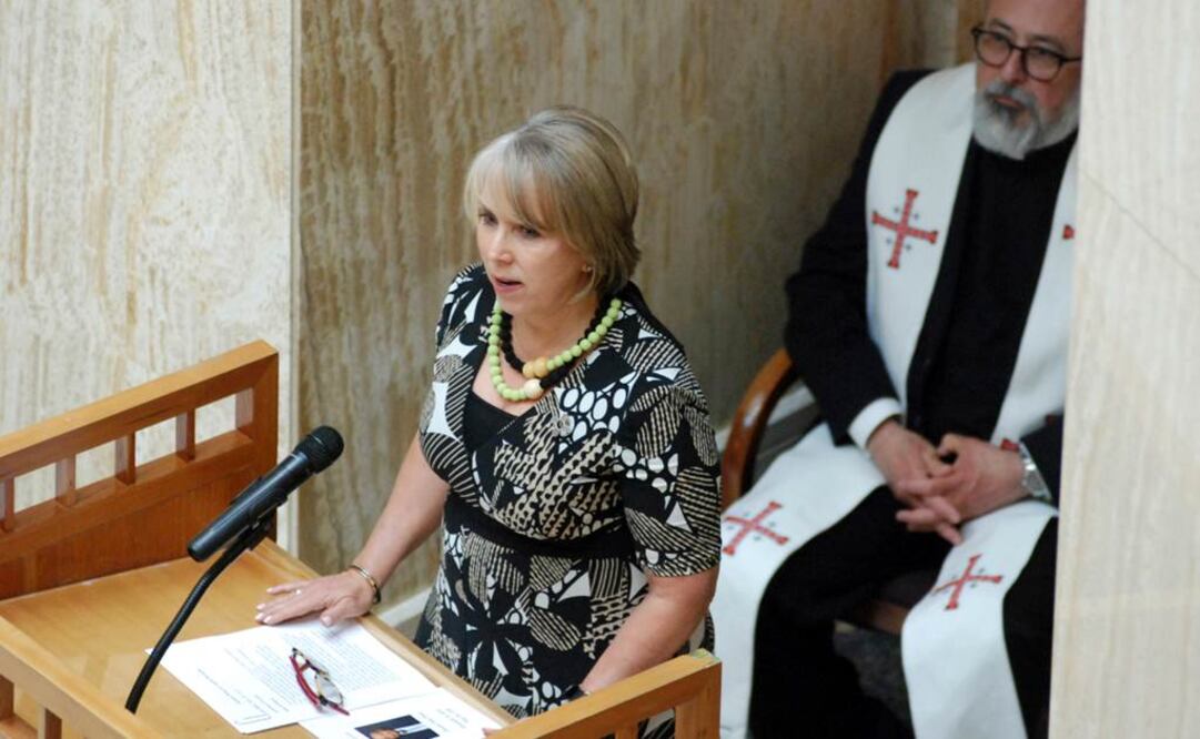 La gobernadora de Nuevo México, Michelle Lujan Grisham (AP Foto/Morgan Lee)