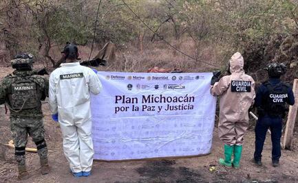 Desmantelan narcolaboratorio del CJNG en Los Reyes, Michoacán; decomisan precursores químicos y utensilios
