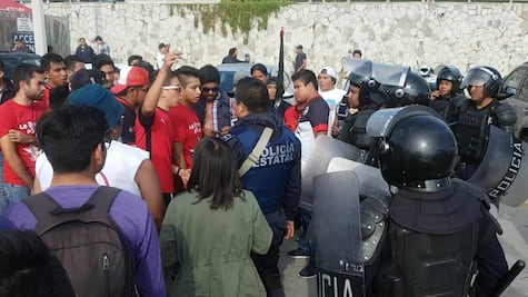 Violencia previo al Puebla vs Lobos BUAP