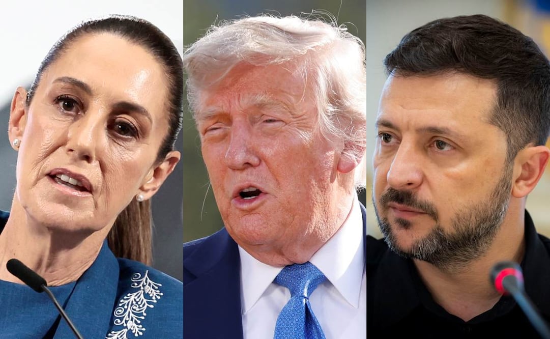 Sheinbaum y Zelensky, los líderes con los que Trump ya no se reunirá tras dejar el G7. Foto: EFE