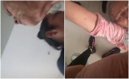 Abuelita que se tira al piso durante sismo y le dice a familia "déjenme, ya me morí": VIDEO