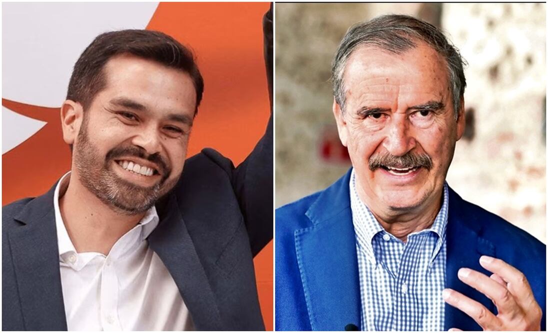 Jorge Álvarez Máynez / Vicente Fox. Foto: especial
