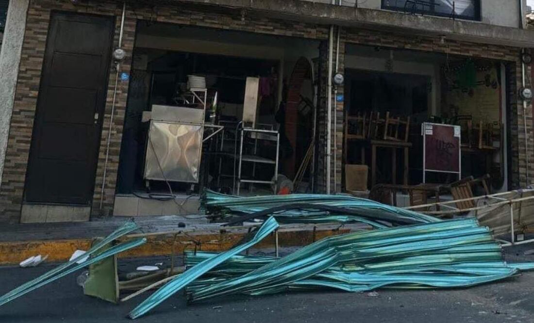 La explosión generó pánico entre los vecinos. Foto: Especial